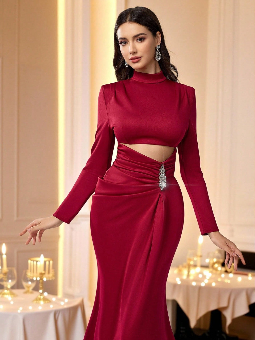 Rochie SHEIN, vișiniu