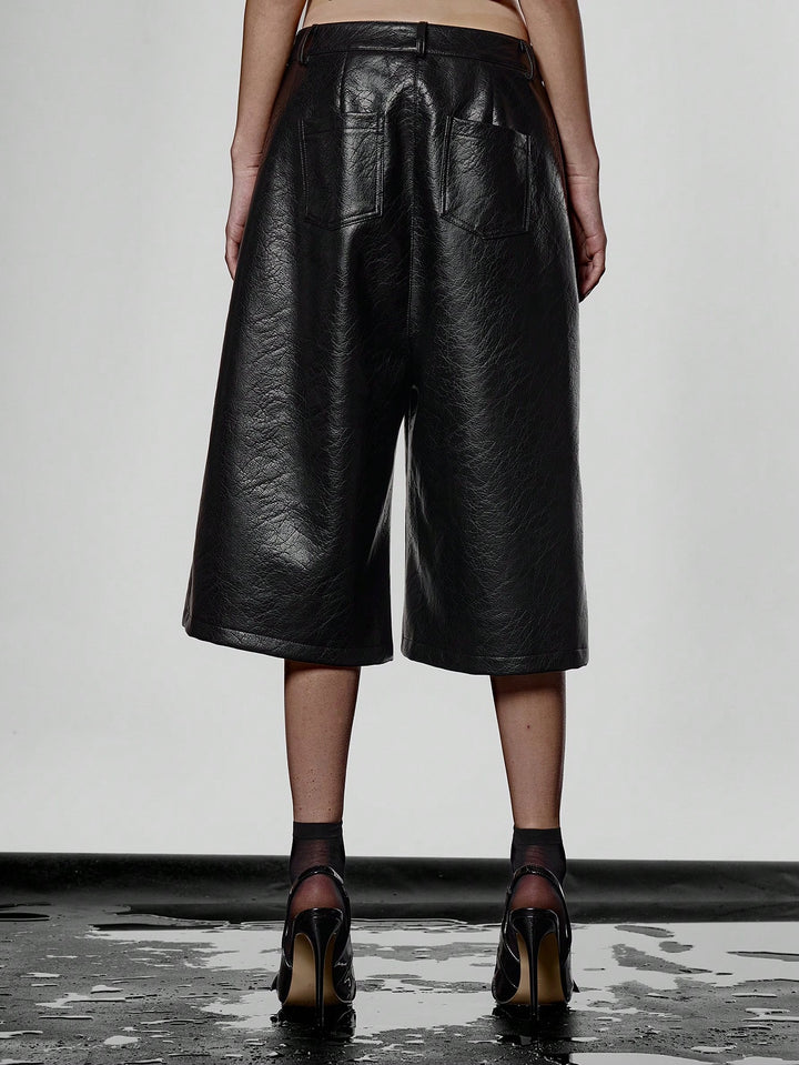 Pantaloni scurți SHEIN, negru