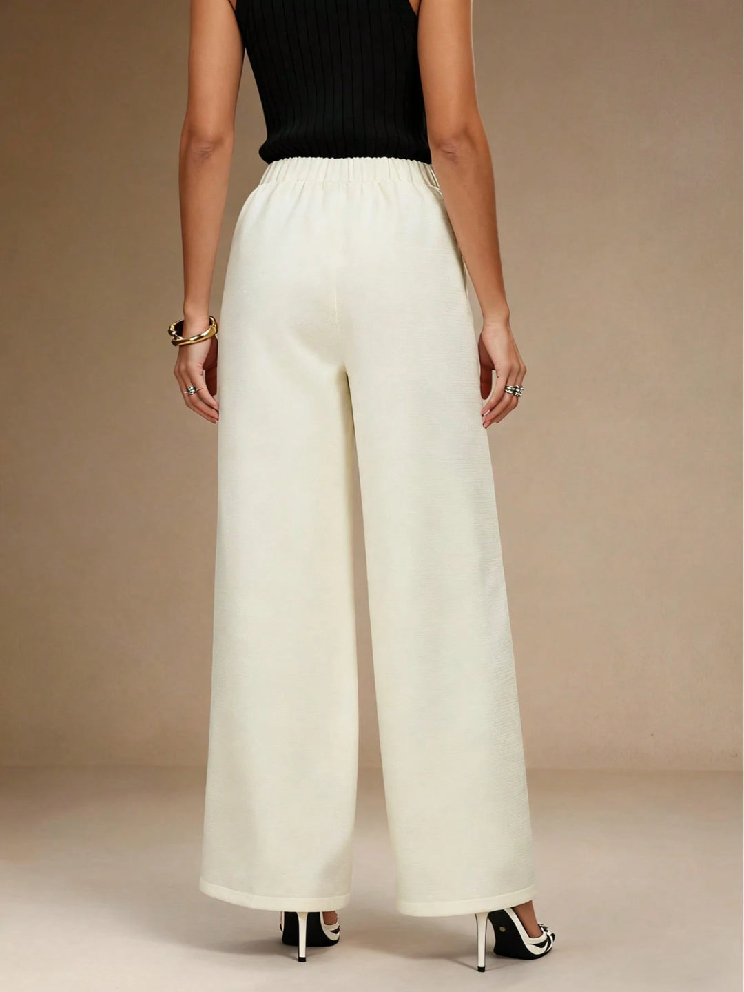 Pantaloni SHEIN, crem
