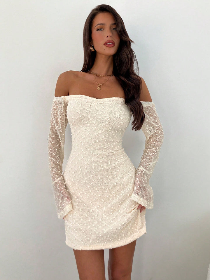 Rochie mini SHEIN, crem