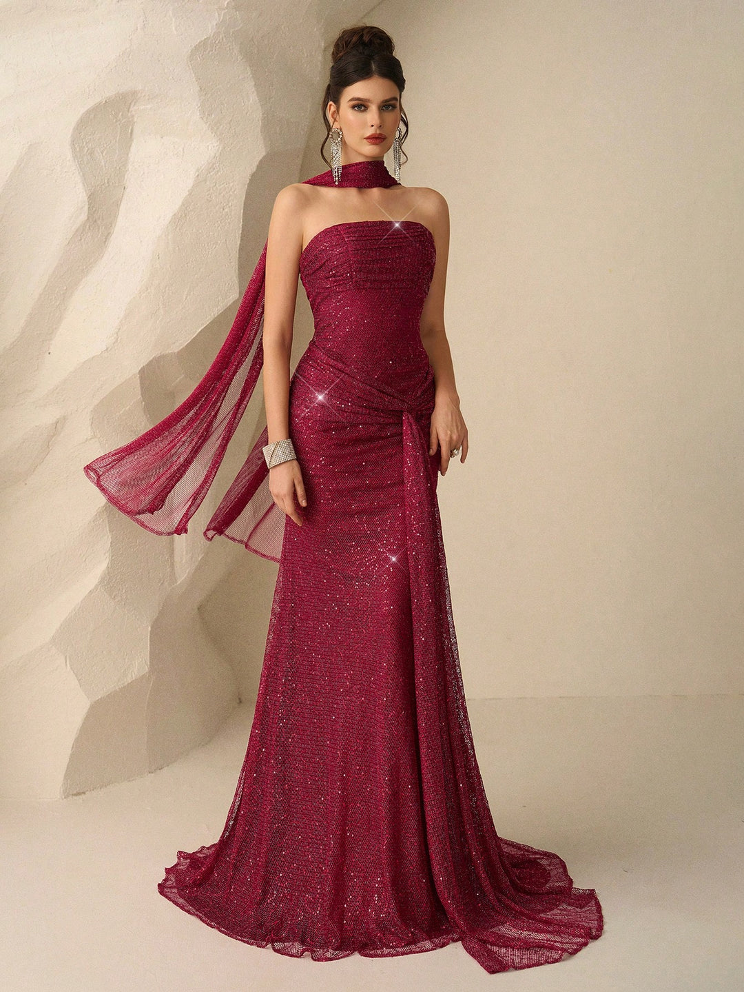 Rochie SHEIN, vișiniu