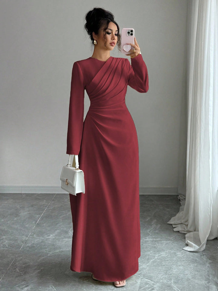 Rochie maxi SHEIN, vișiniu