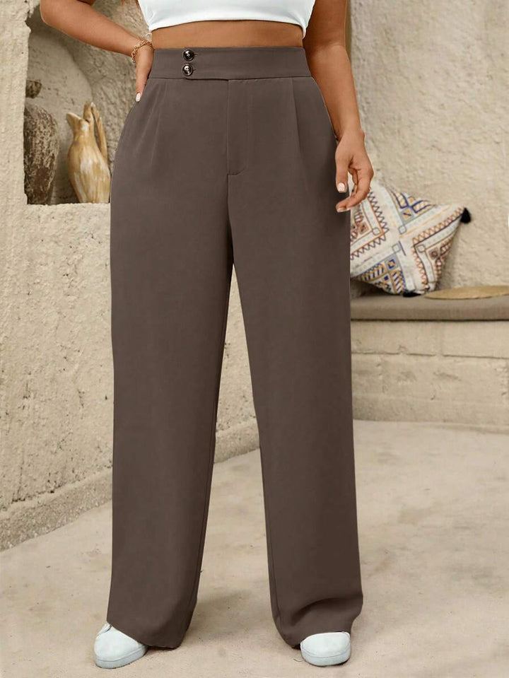 Pantaloni SHEIN, maro