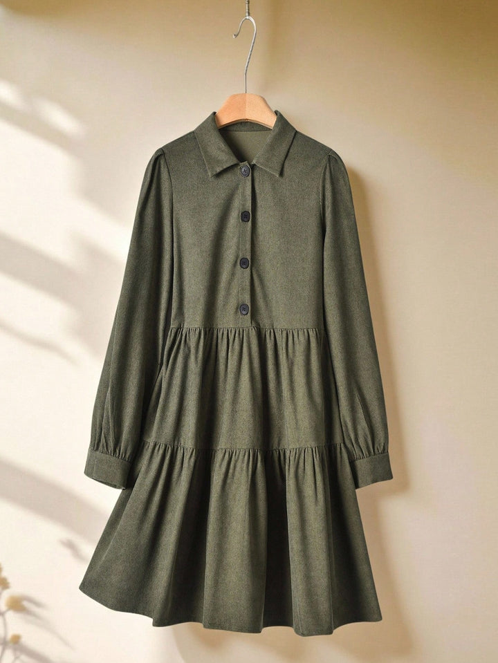 Rochie scurtă SHEIN, kaki