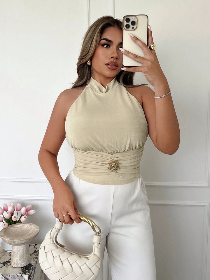 Top SHEIN, bej