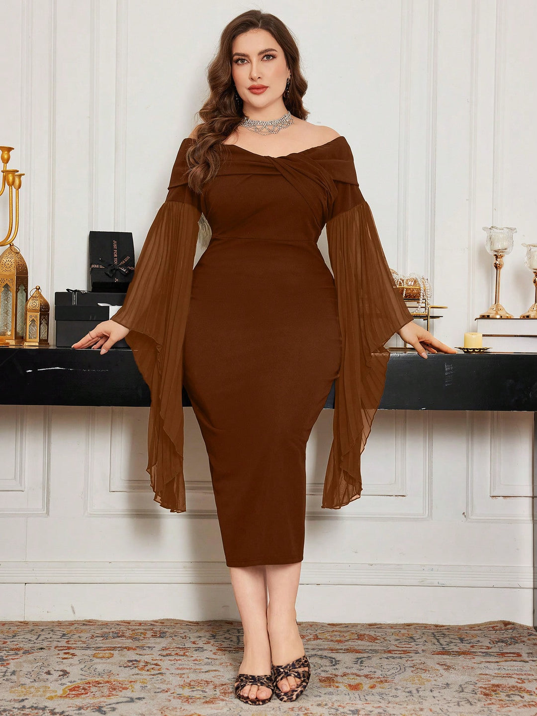 Rochie SHEIN, maro