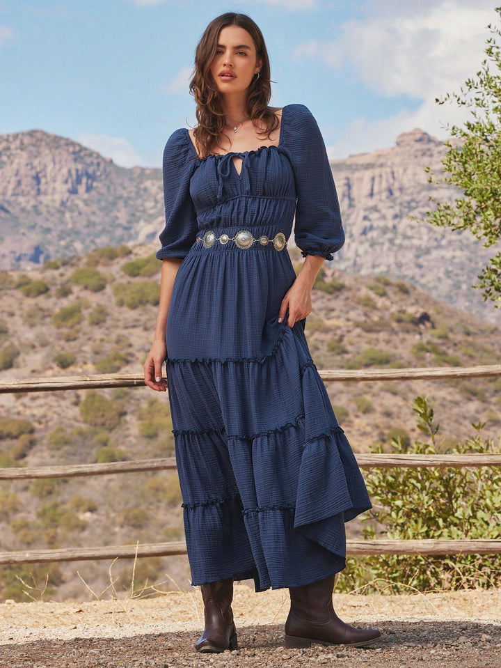 Rochie maxi SHEIN, albastru