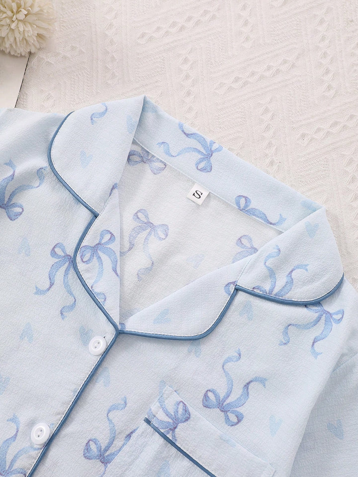 Pijama SHEIN, albastru