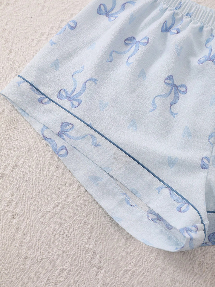 Pijama SHEIN, albastru