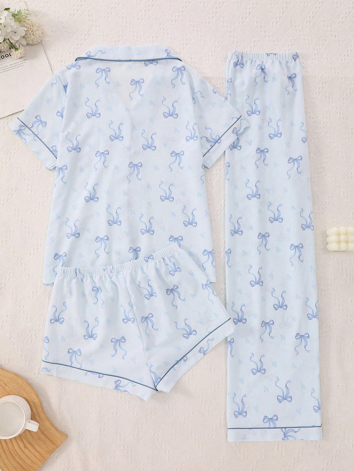 Pijama SHEIN, albastru