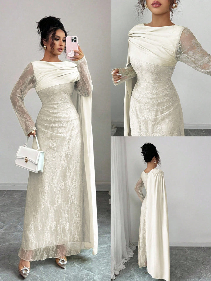 SHEIN Maxi Dress, Beige