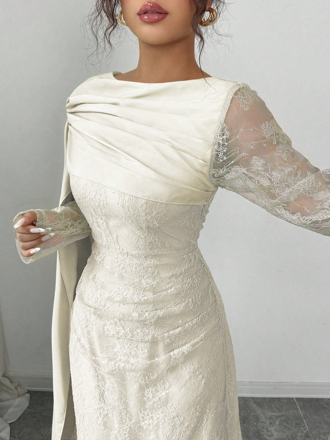 SHEIN Maxi Dress, Beige
