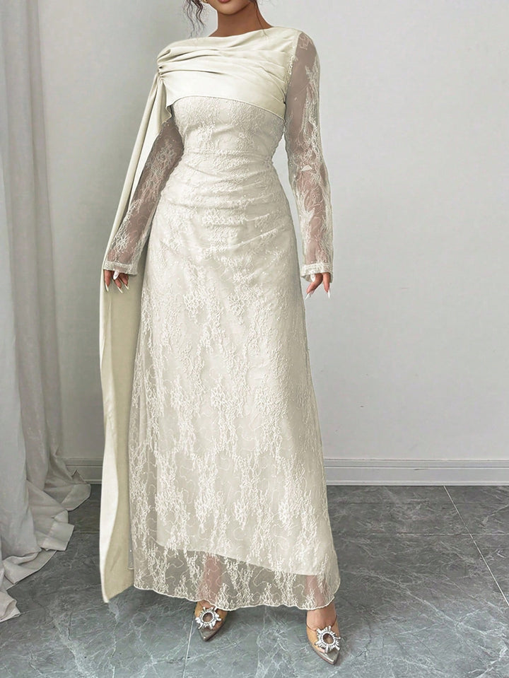 SHEIN Maxi Dress, Beige