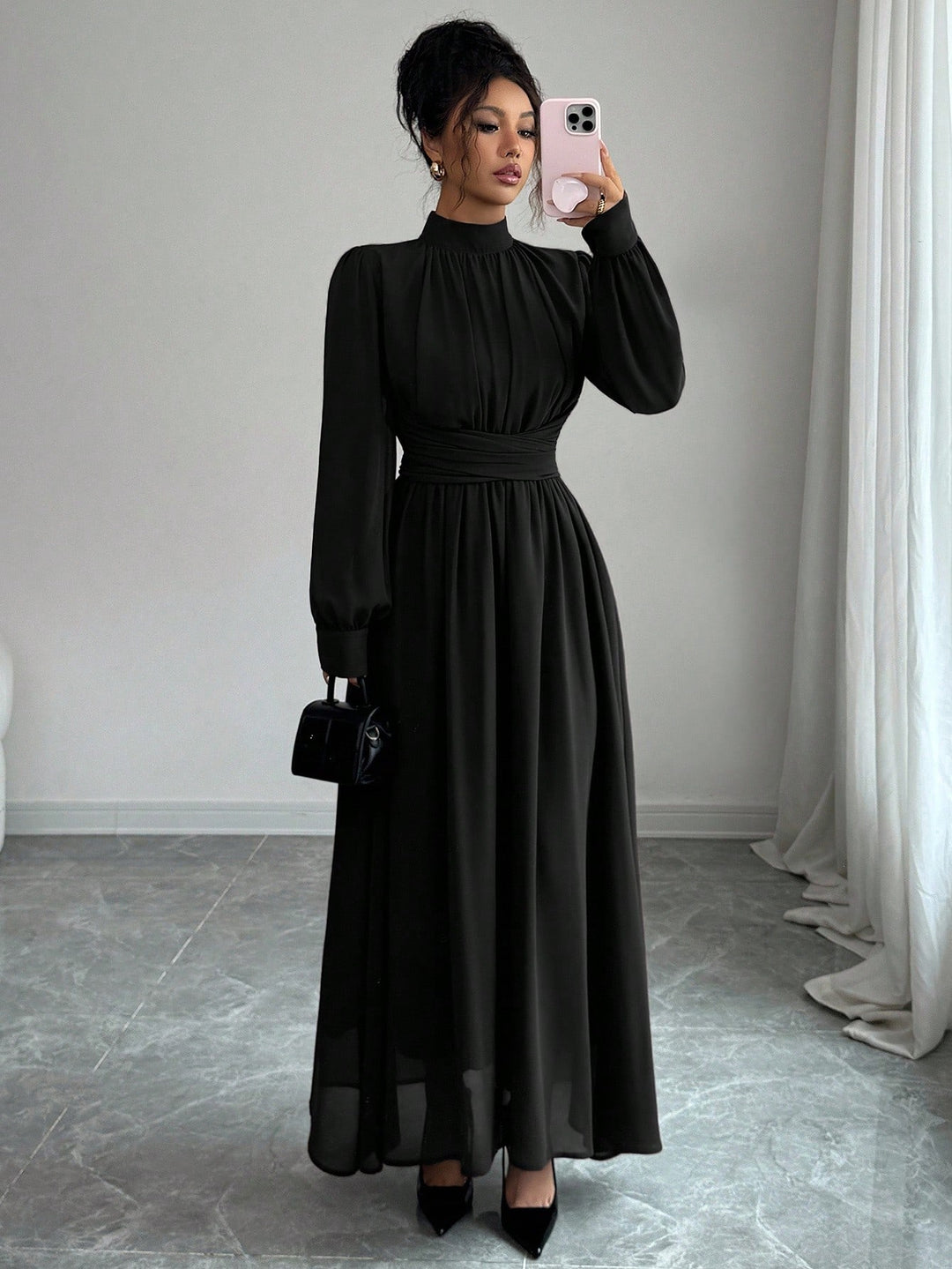Rochie maxi SHEIN, negru