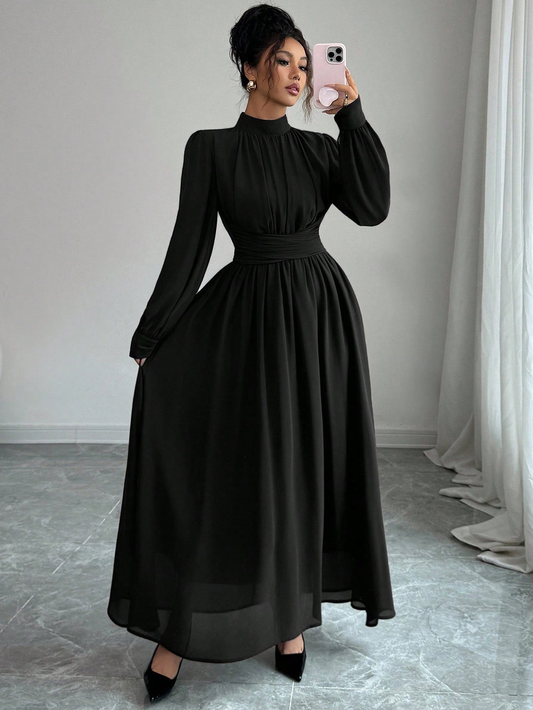 Rochie maxi SHEIN, negru