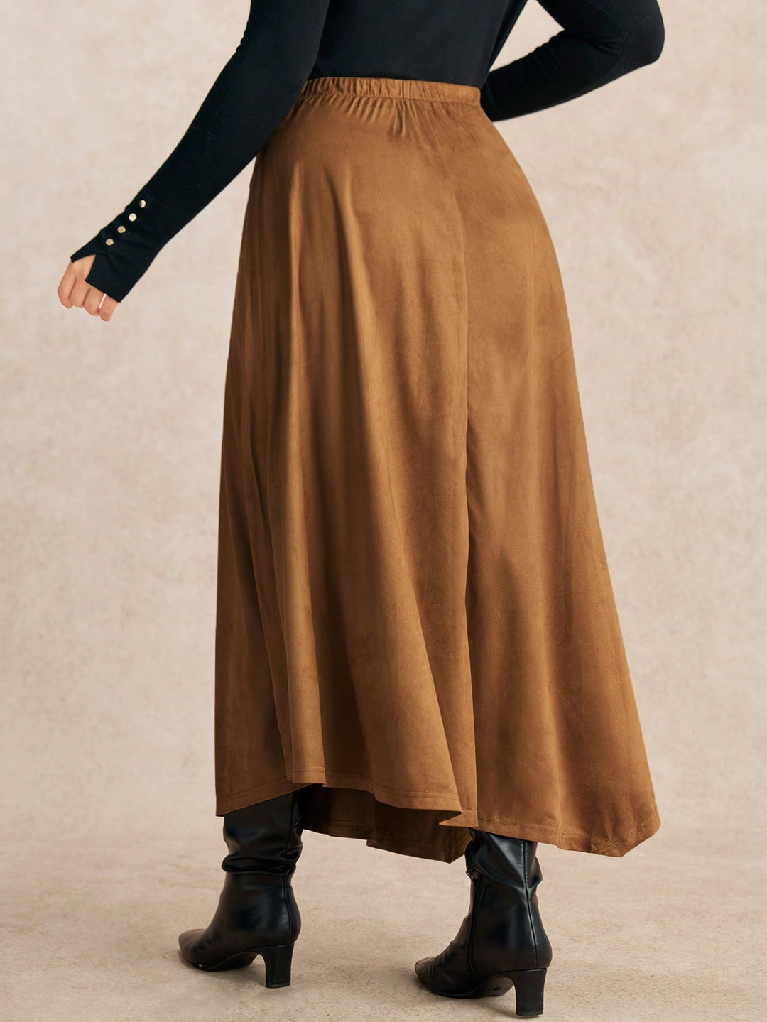 SHEIN maxi szoknya, barna