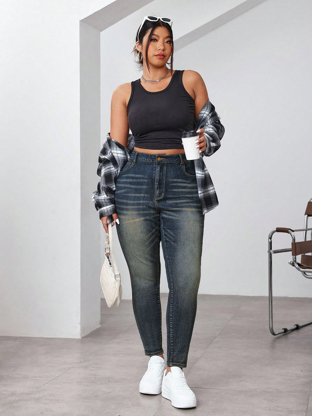 Jeans SHEIN, albastru