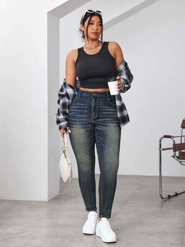 Jeans SHEIN, albastru