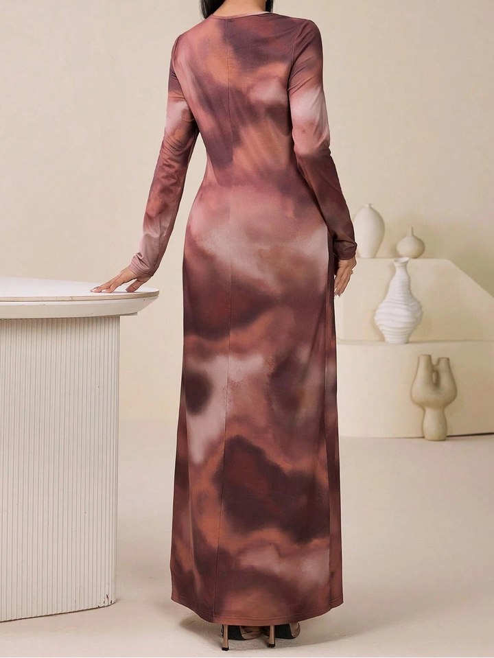 Rochie maxi Shein, mix culori