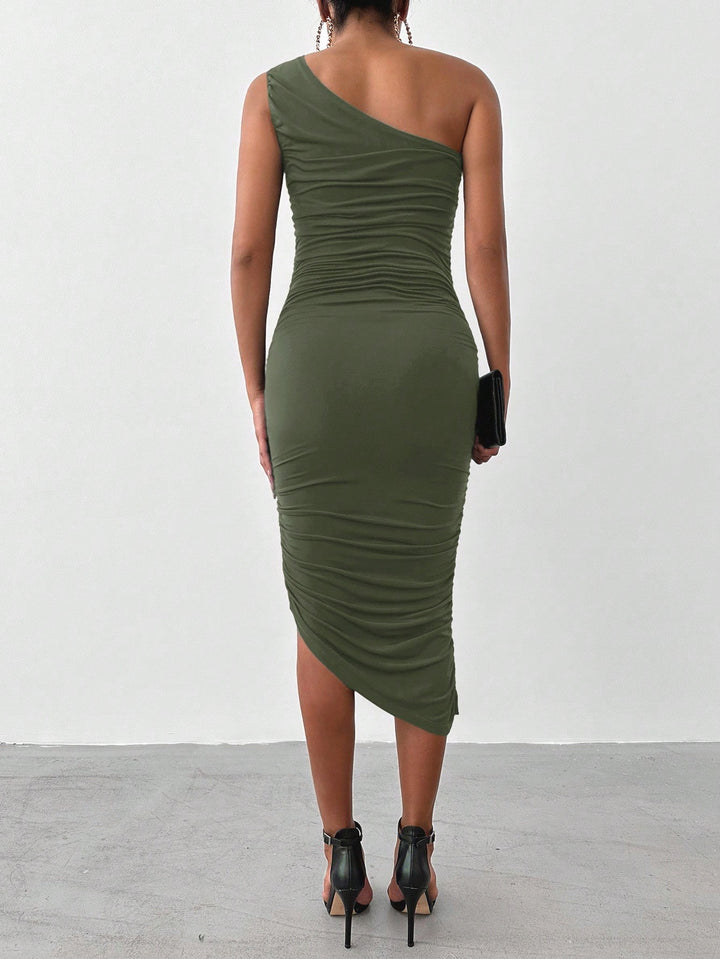 Rochie maxi SHEIN, kaki