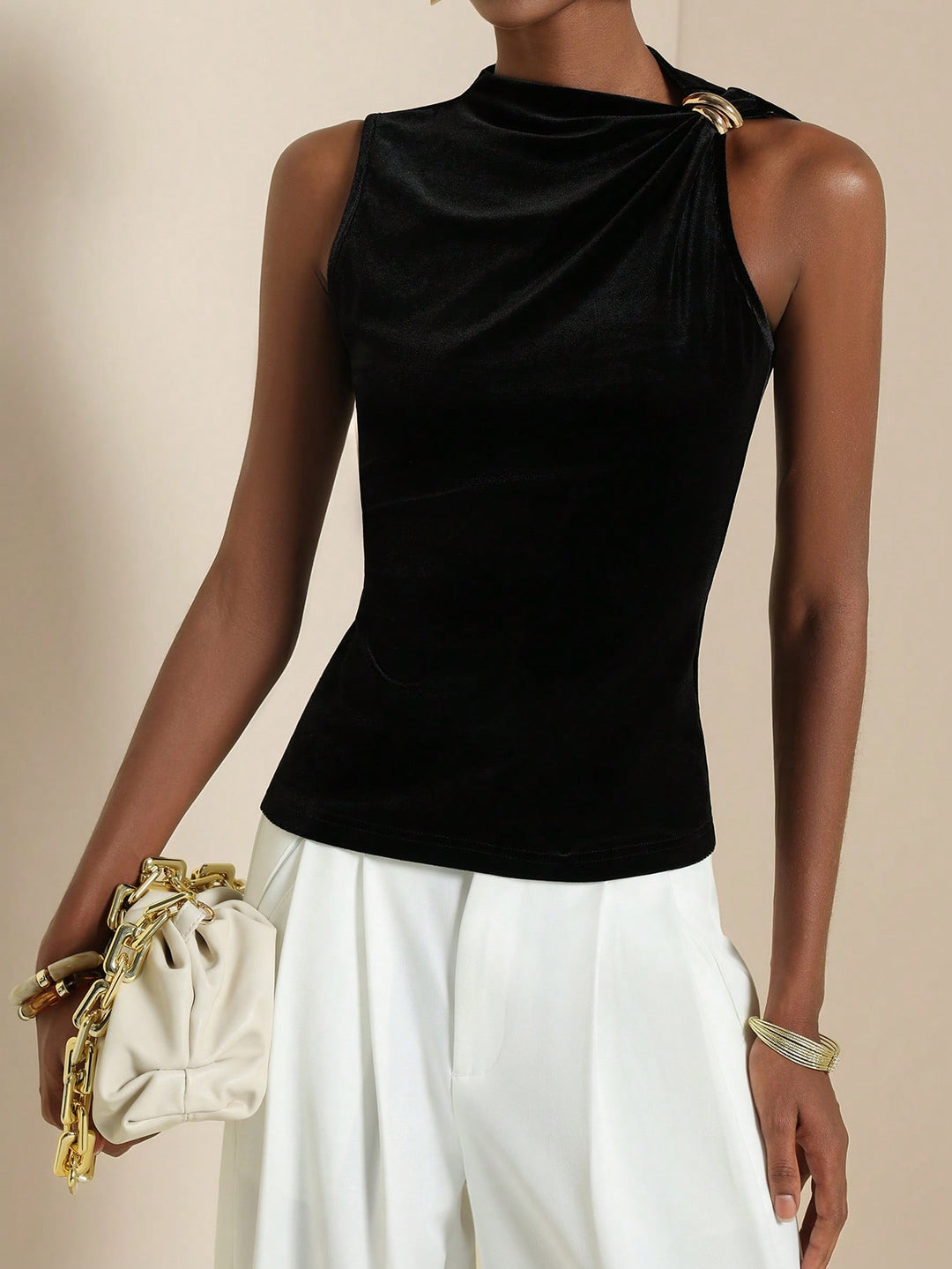 Top SHEIN, negru