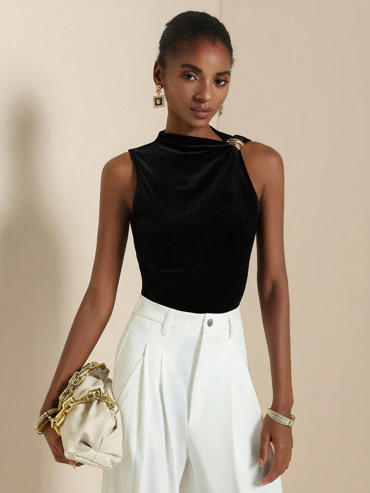 Top SHEIN, negru