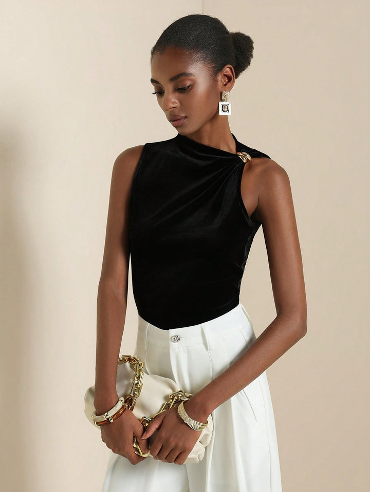 Top SHEIN, negru