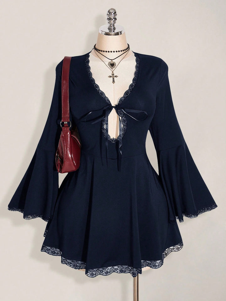 Rochie mini Shein Curve+, albastru