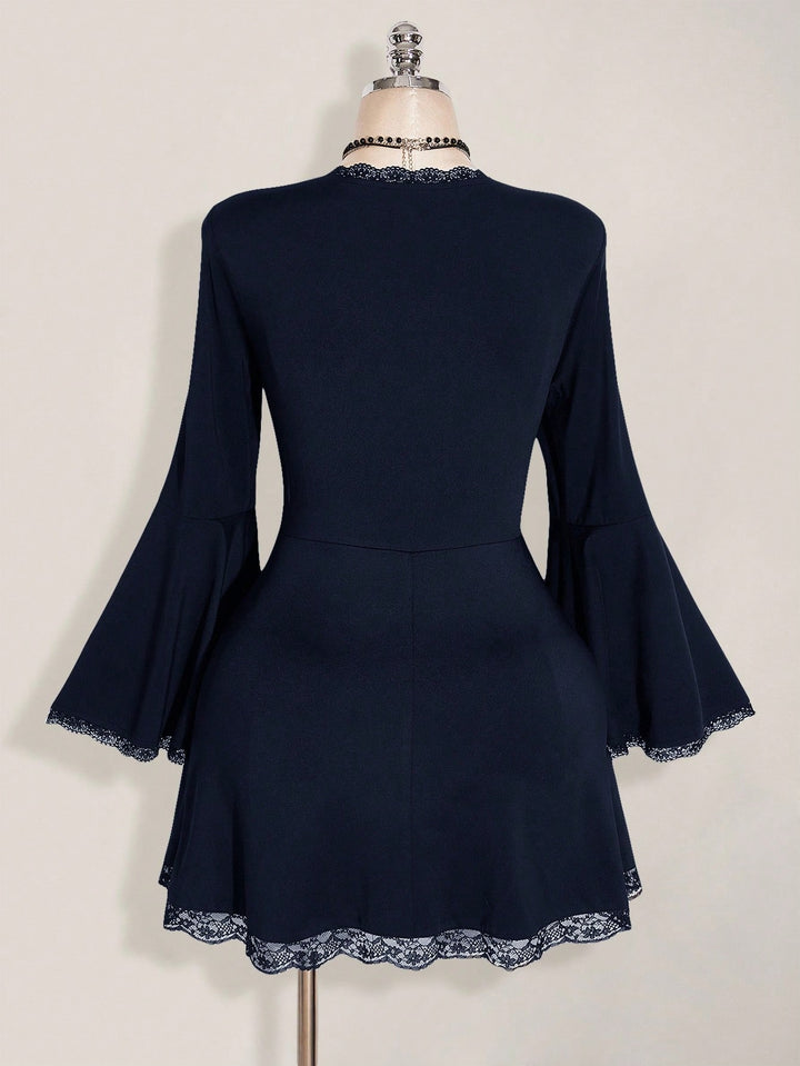Rochie mini Shein Curve+, albastru