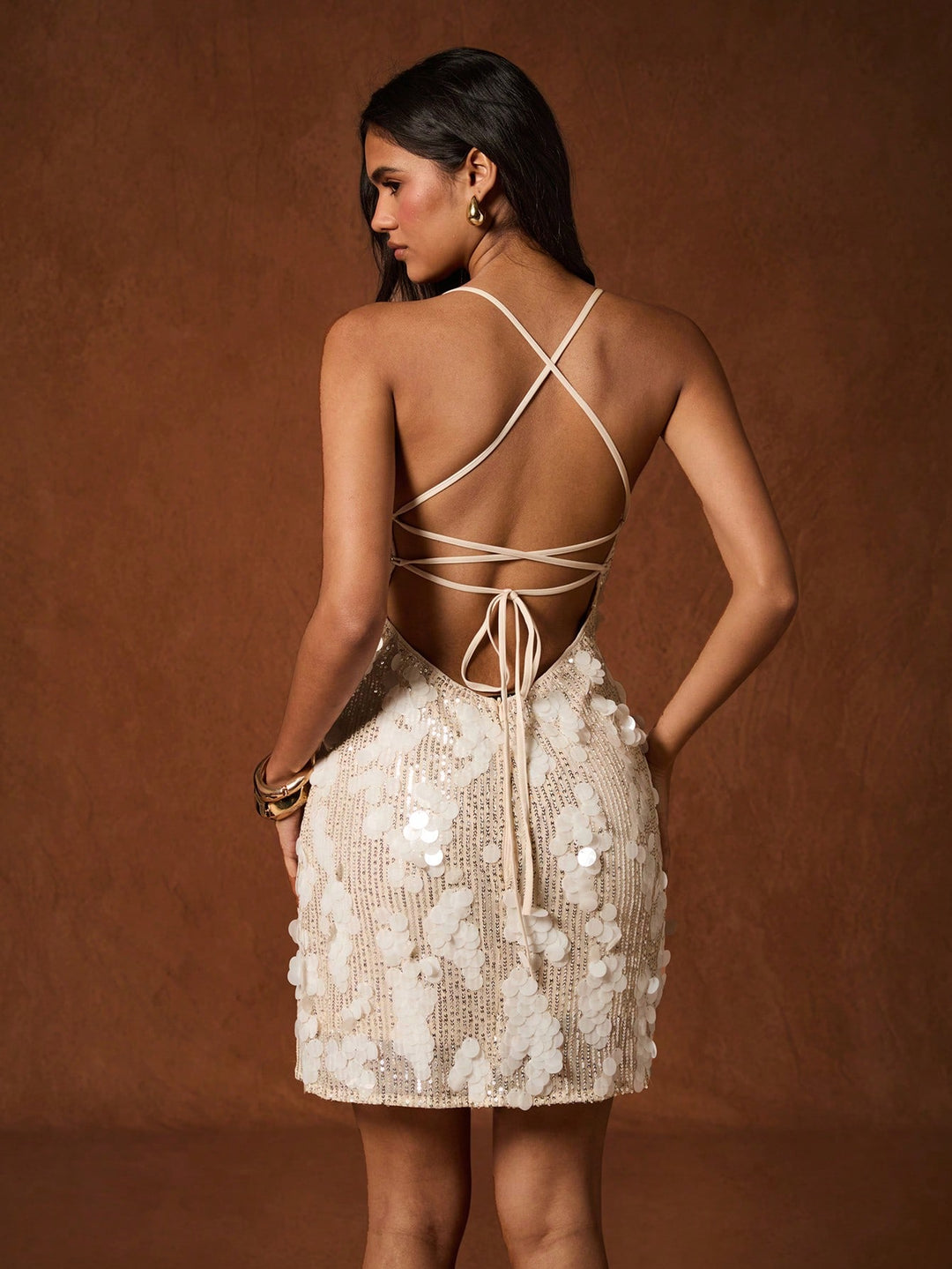 Rochie mini SHEIN, bej