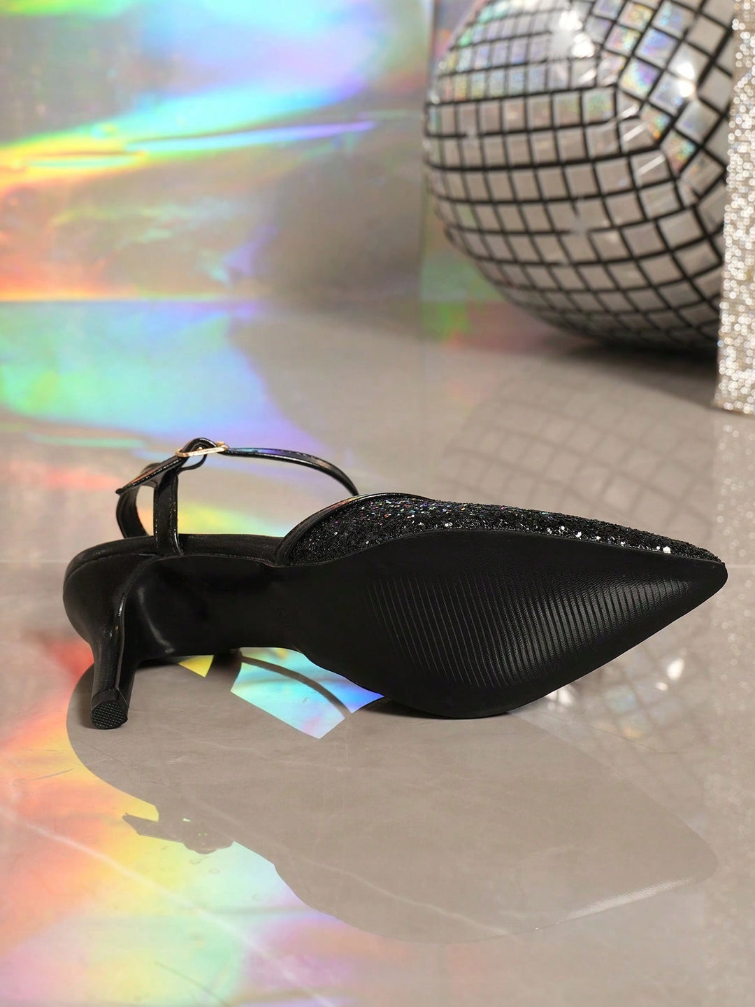 Pantofi cu toc SHEIN, negru