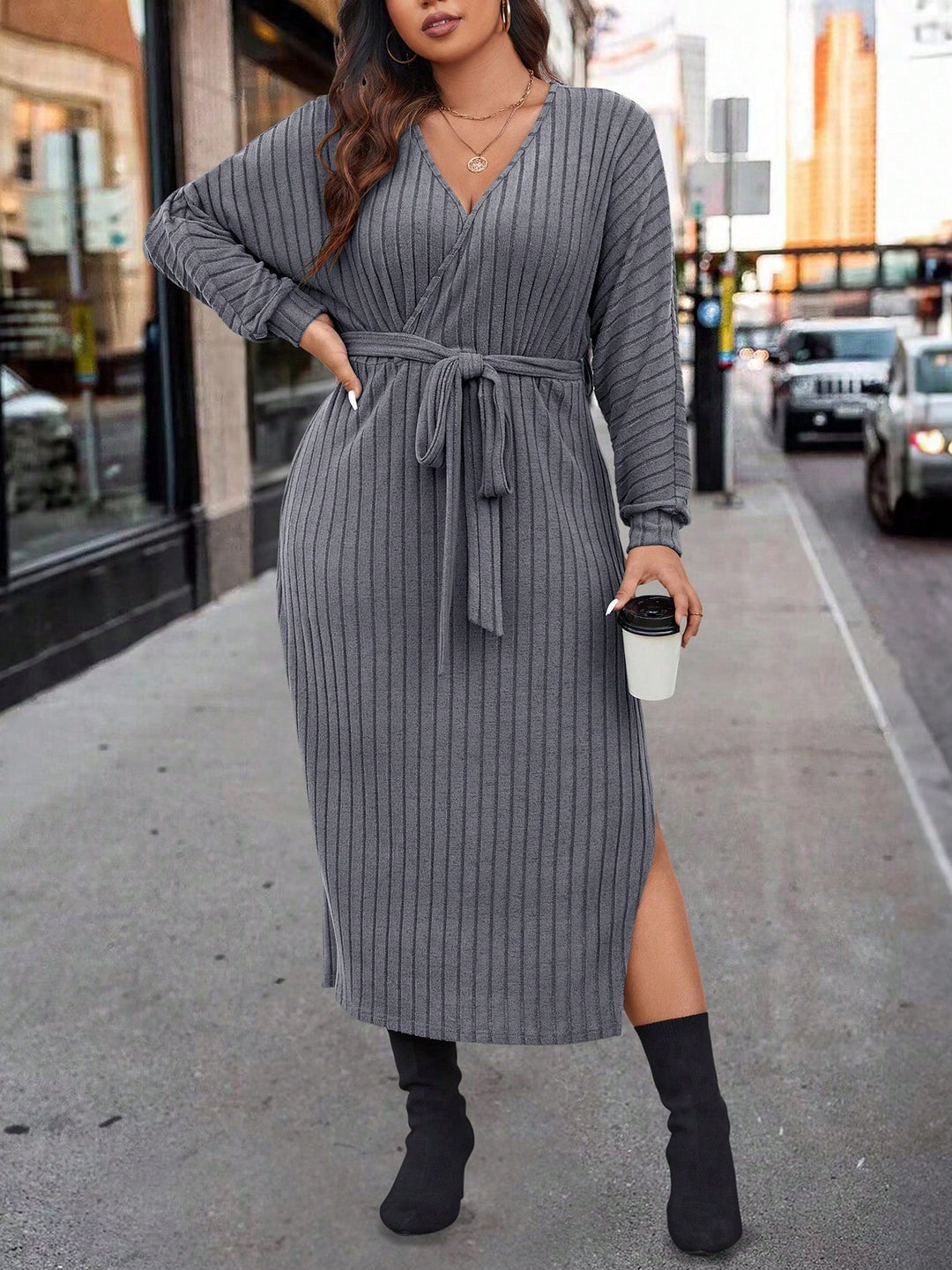 Rochie SHEIN, gri