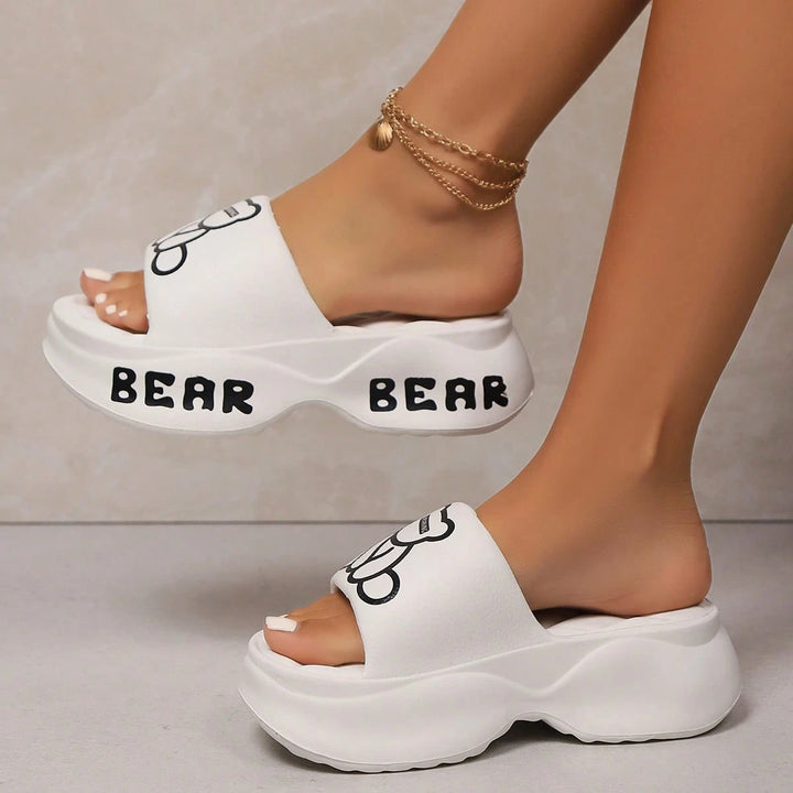 SHEIN papucs, fehér