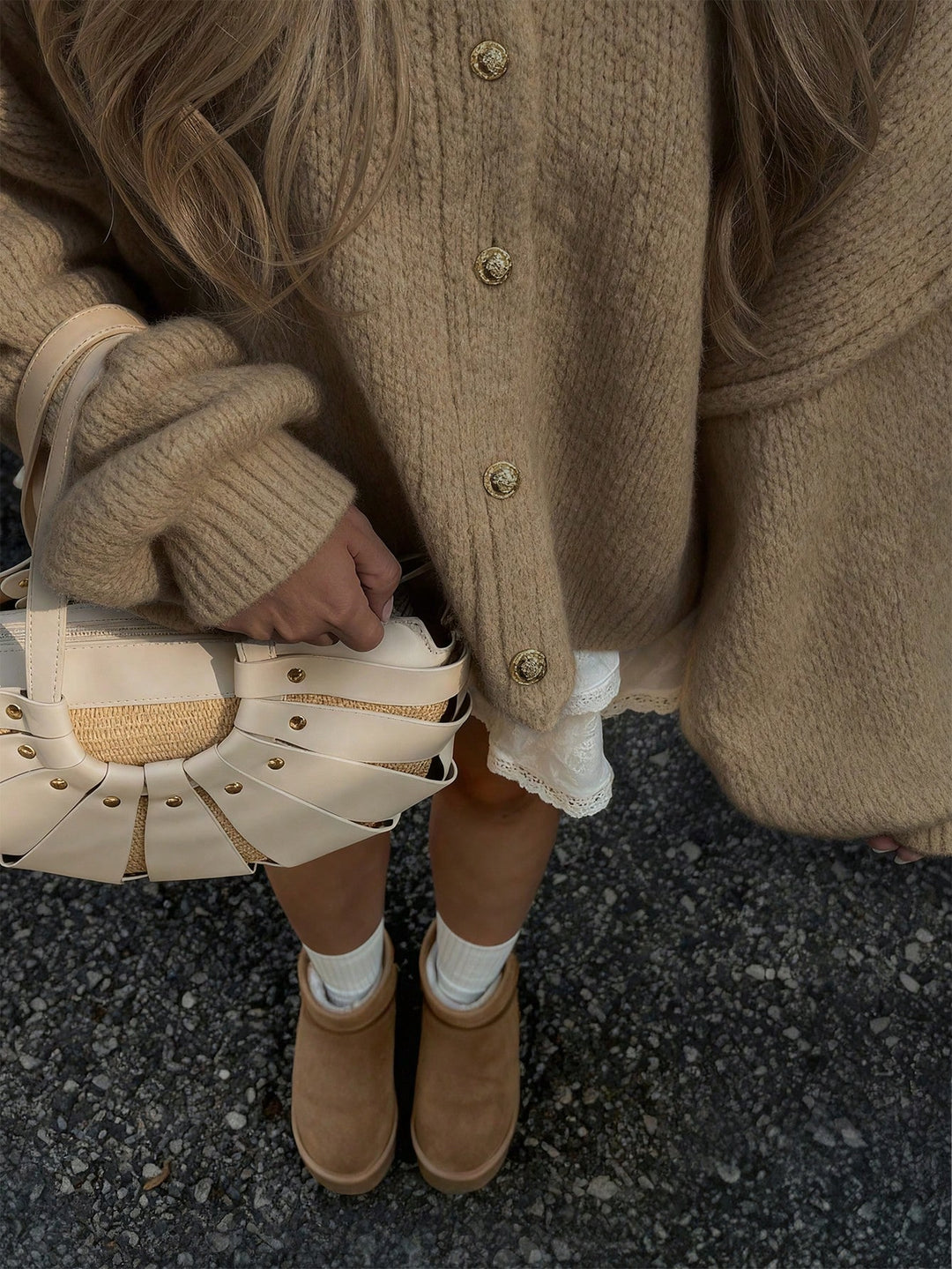 Cardigan SHEIN, maro