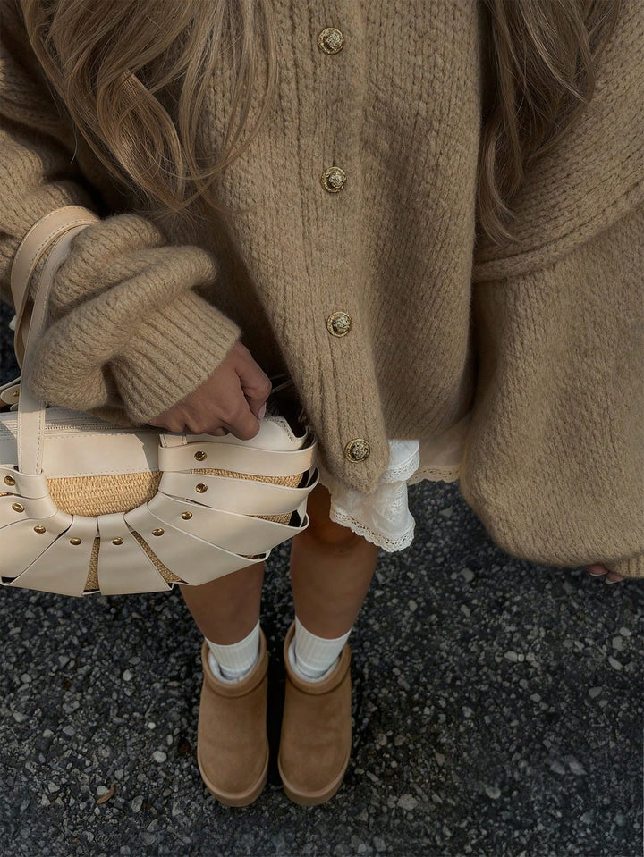 Cardigan SHEIN, maro