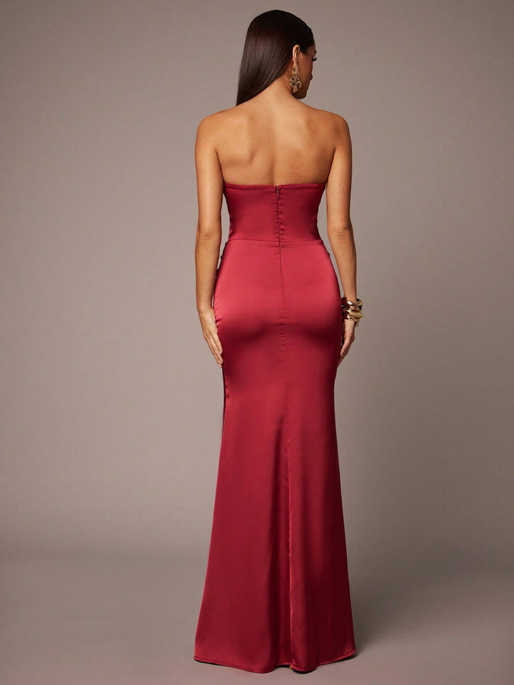 Rochie maxi SHEIN, vișiniu