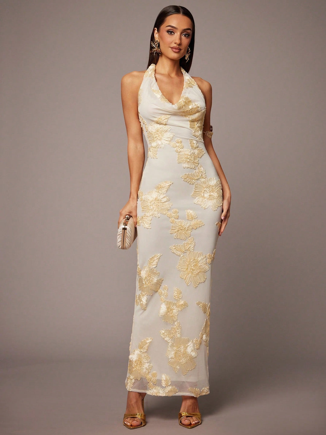 Rochie maxi SHEIN, galben