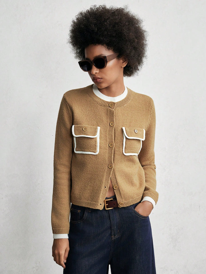Cardigan Shein, Bej