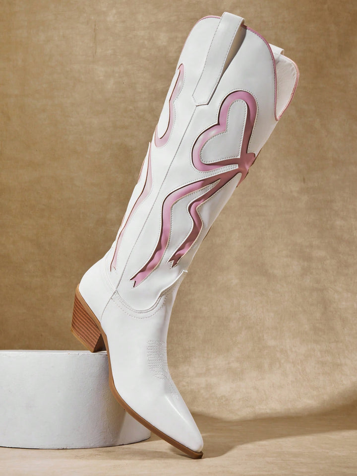 Cizme SHEIN, alb