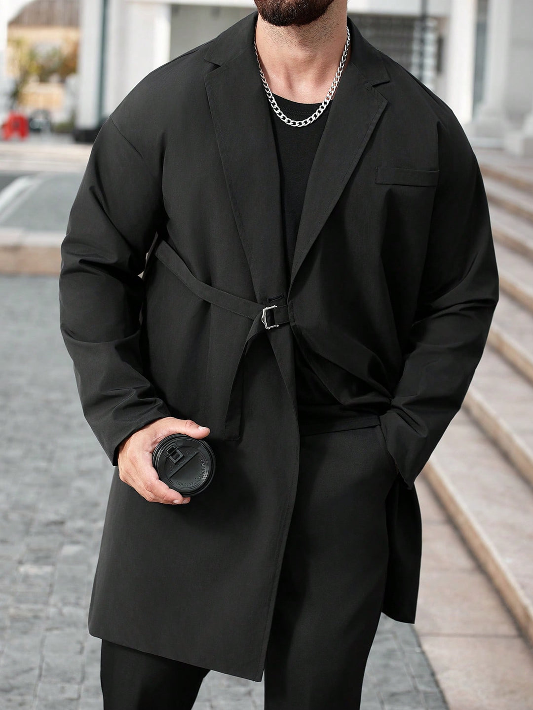 Trench SHEIN, negru