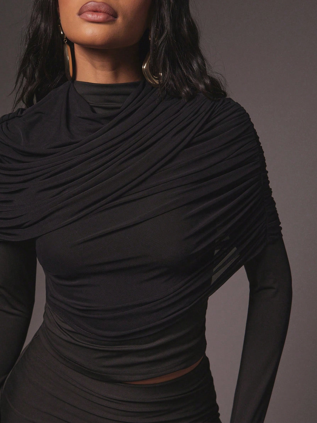 Top SHEIN, negru