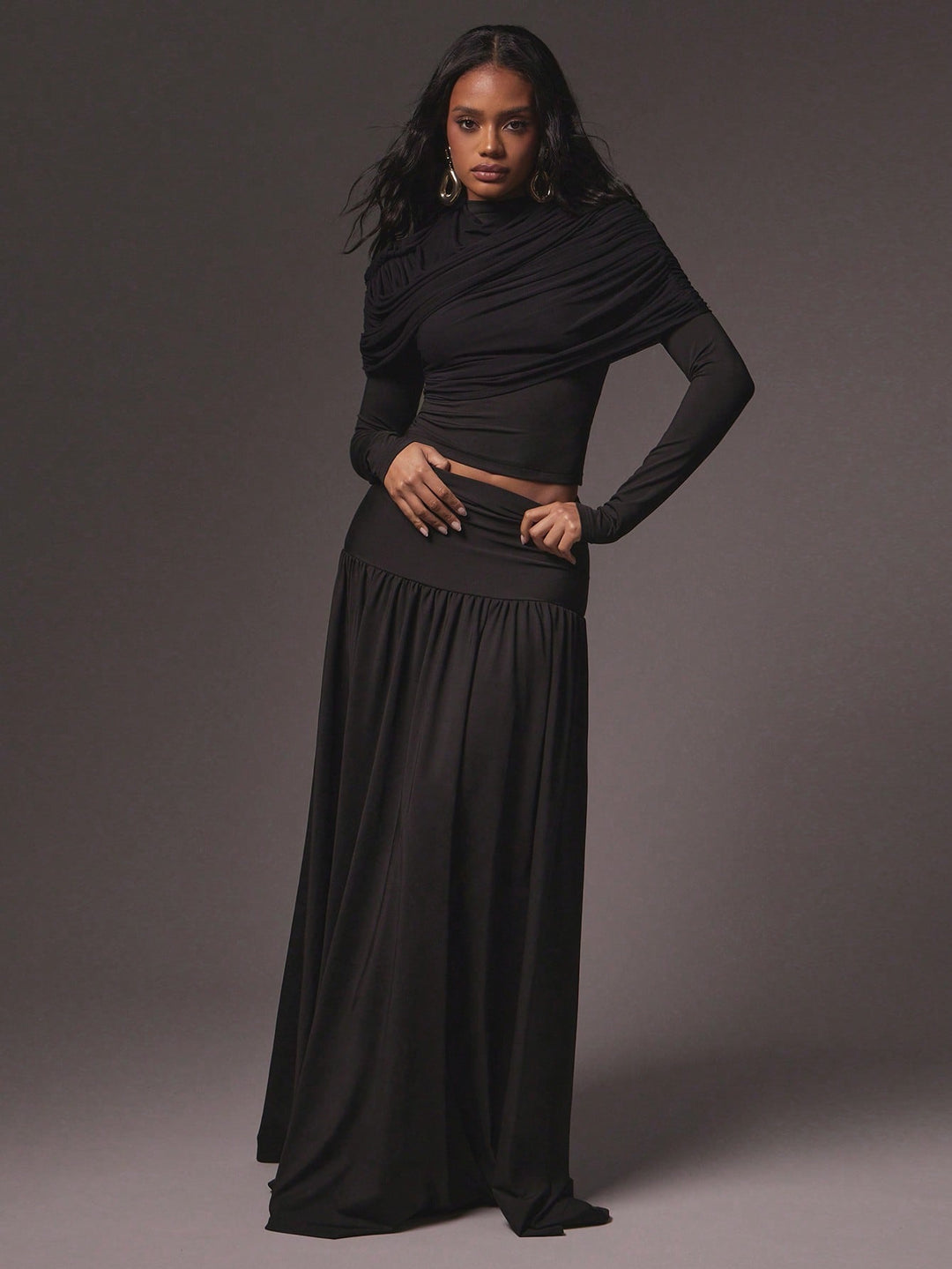 Top SHEIN, negru