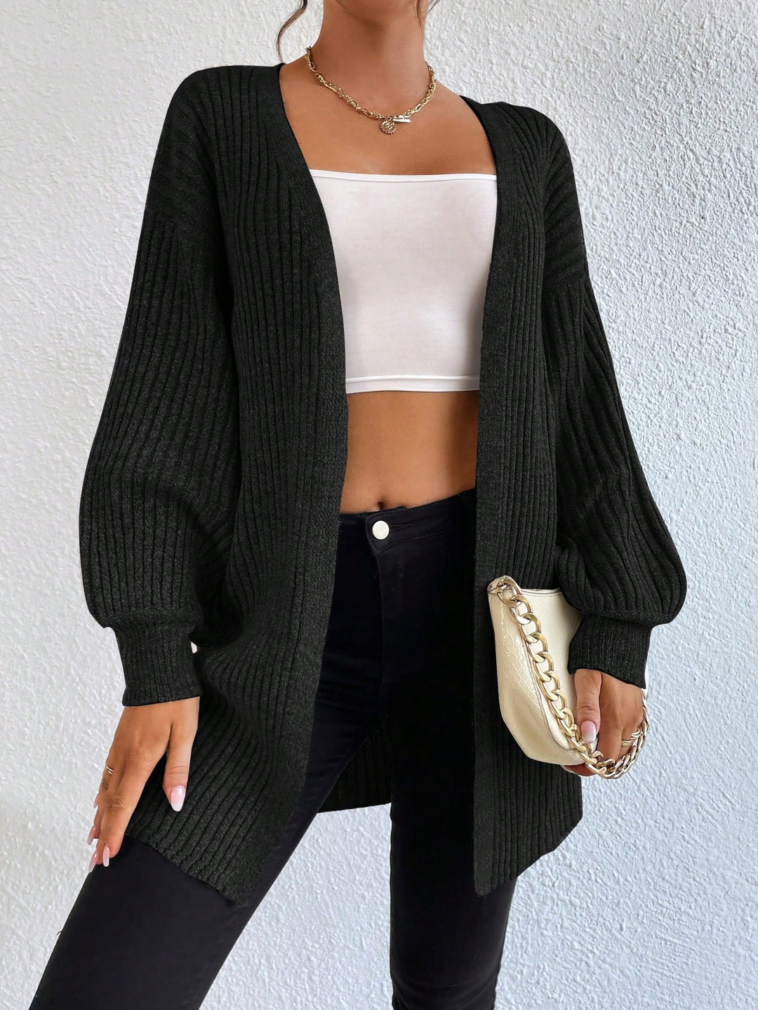 Cardigan SHEIN, negru