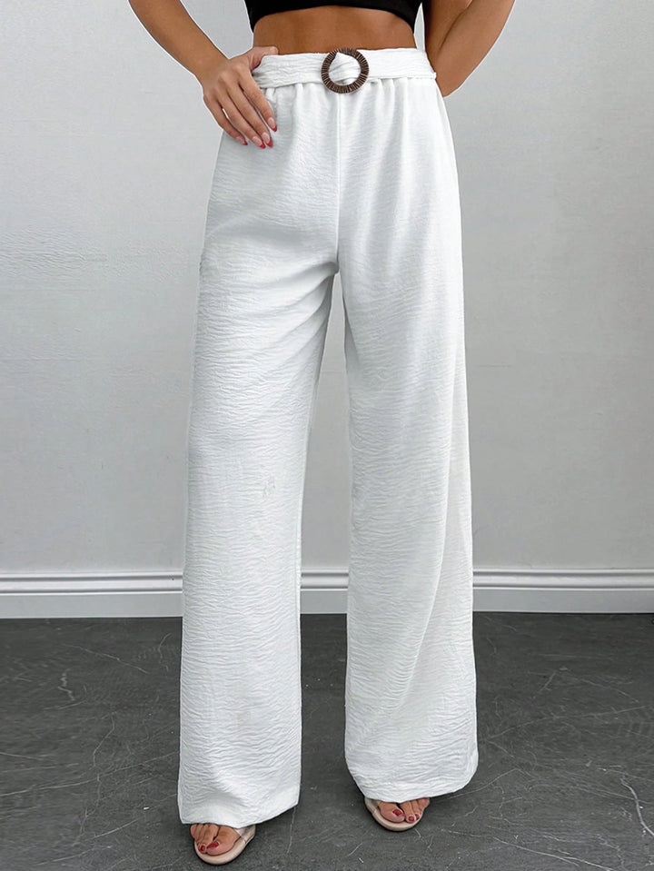 Pantaloni SHEIN, alb