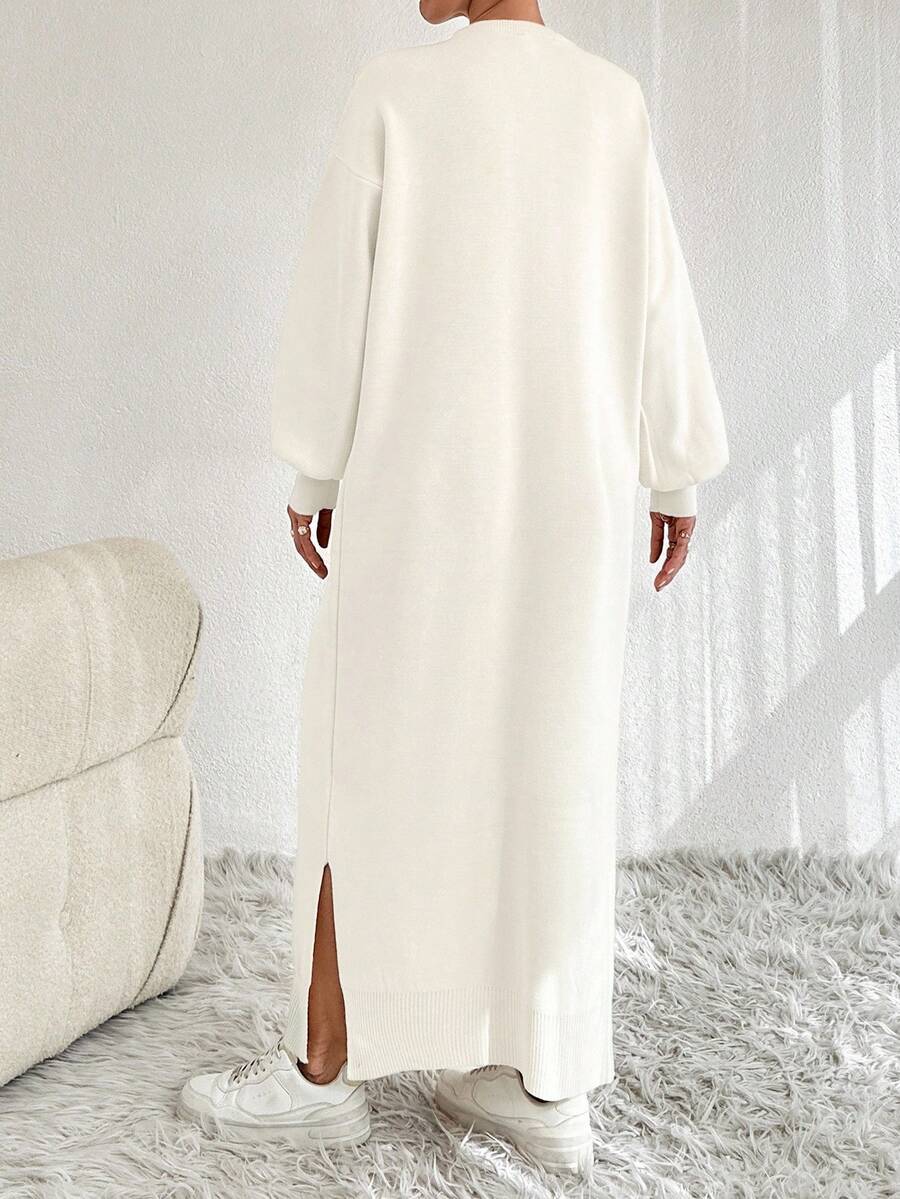 Rochie maxi SHEIN, crem