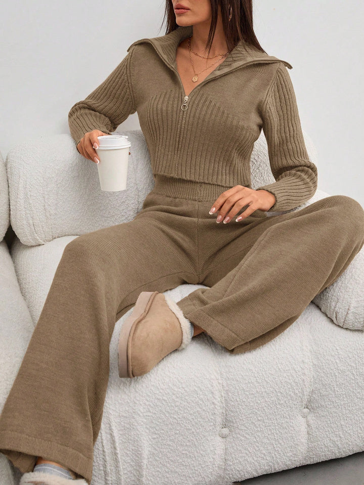Pantaloni SHEIN, maro