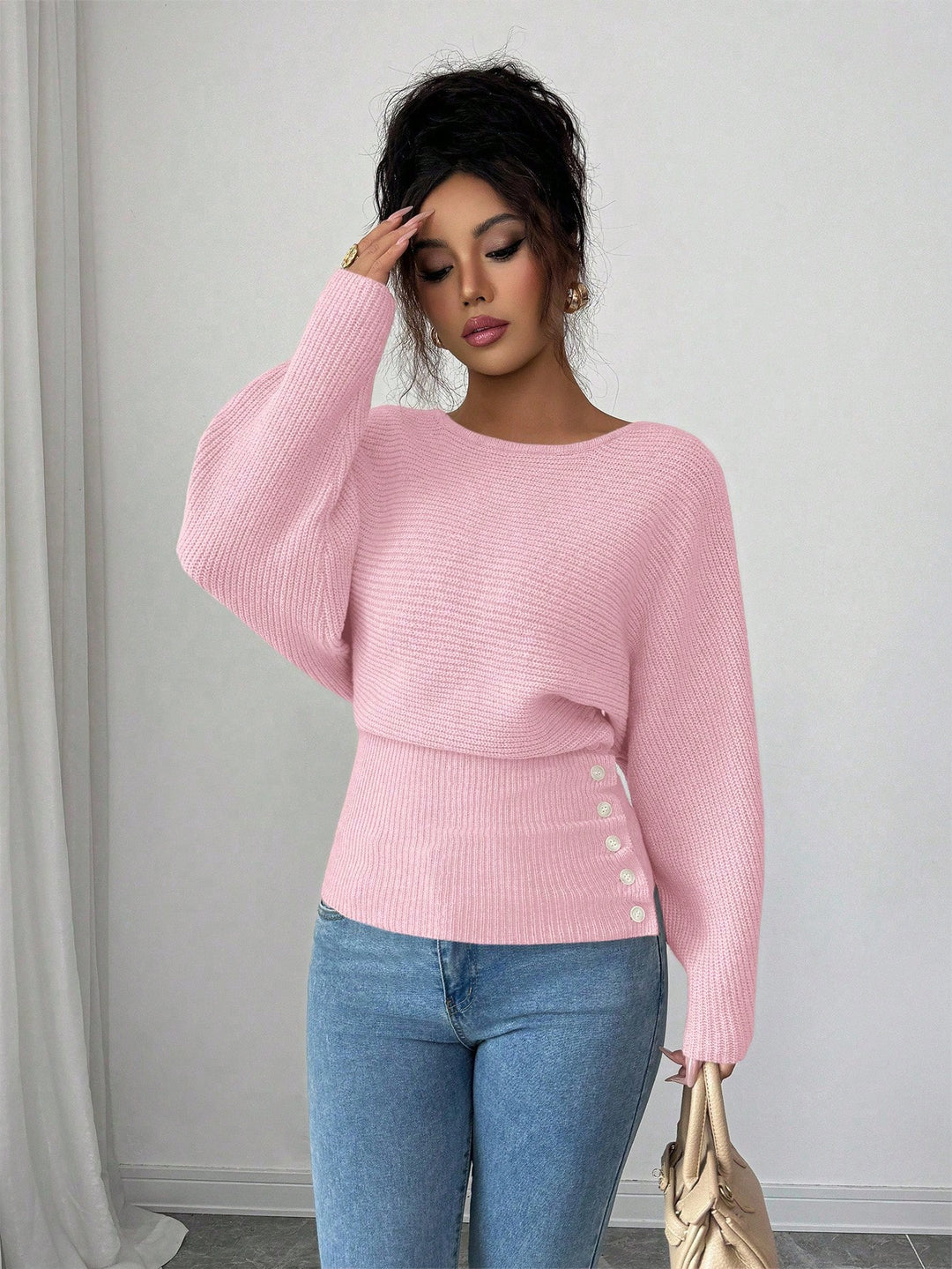 Pulover SHEIN, roz