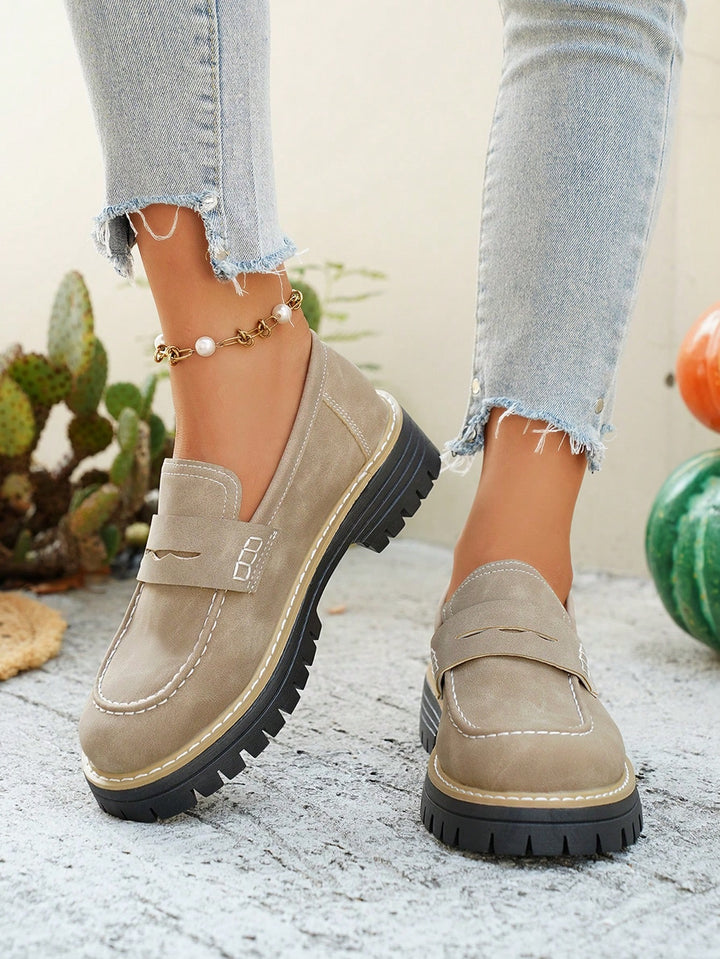 Mocasini SHEIN, kaki