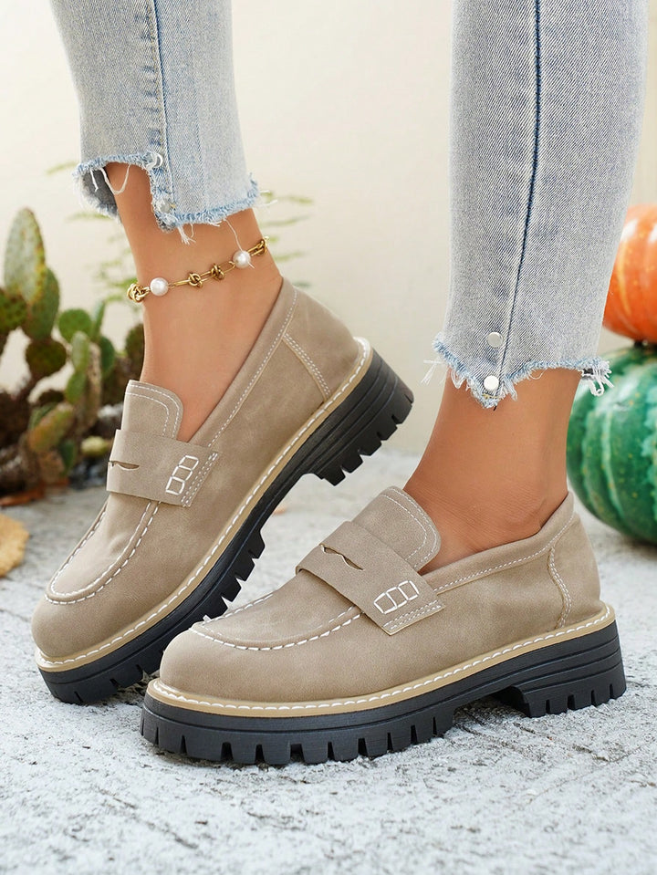 Mocasini SHEIN, kaki