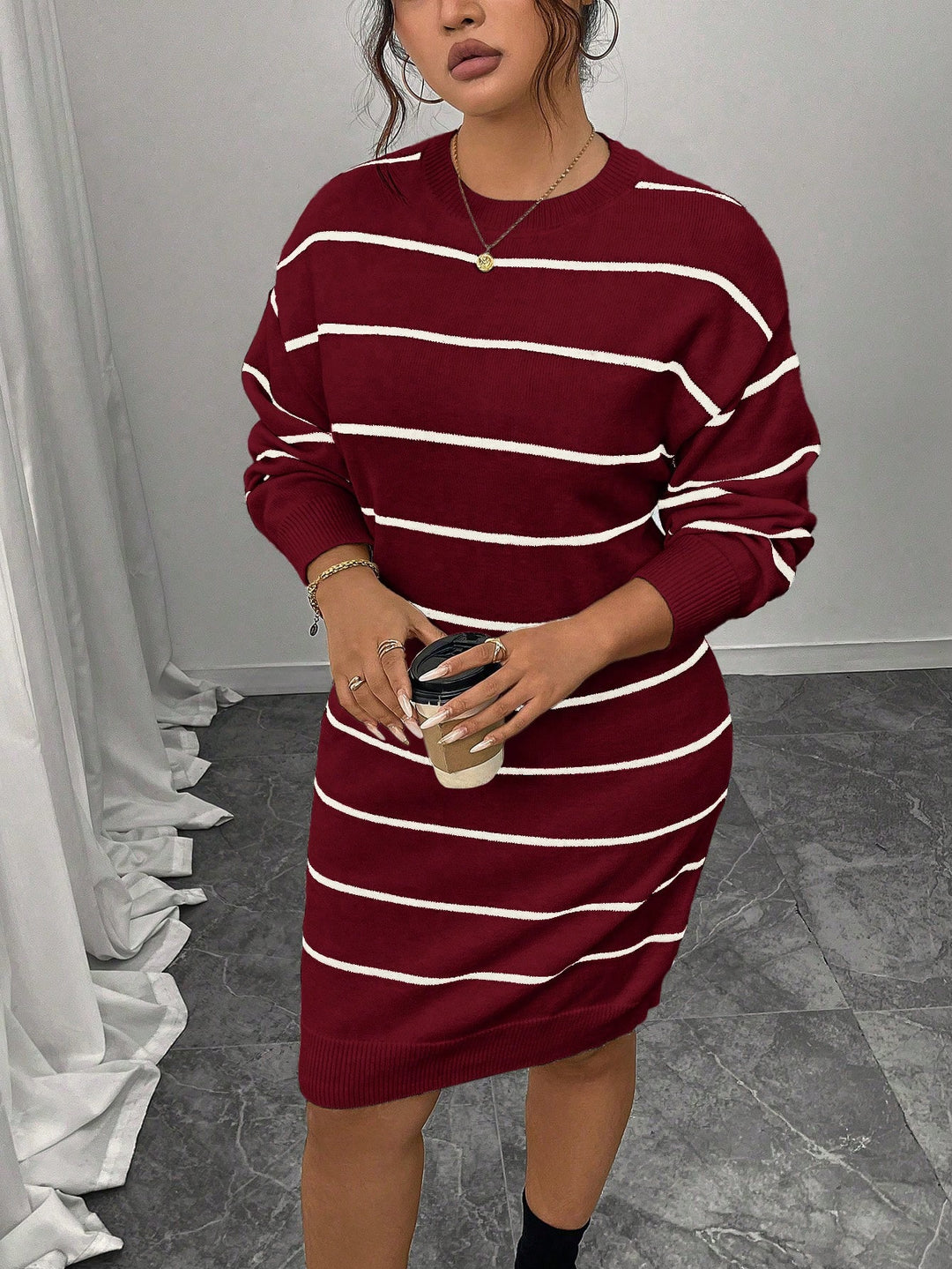 Rochie midi SHEIN, mix culori